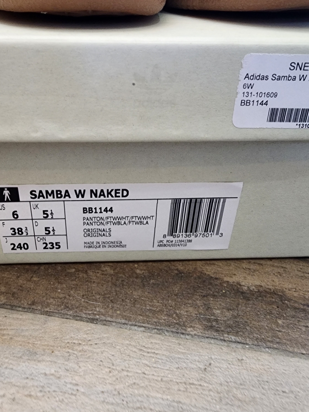 Adidas W Naked Samba Sneakers in Light Mint with White Stripes BNIB NWT - Picture 8 of 8